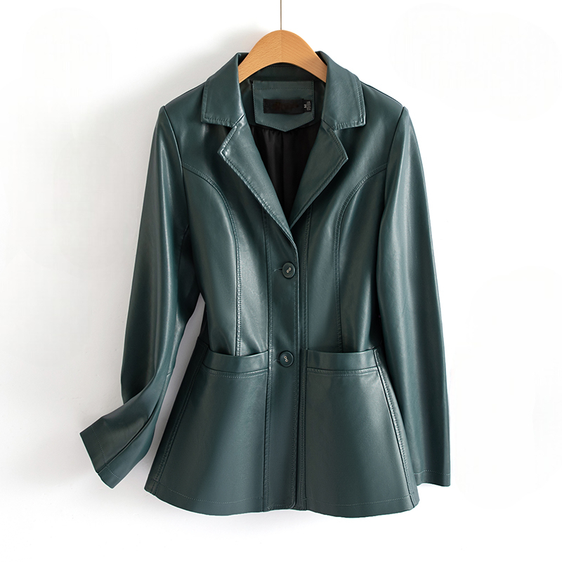 Faux-Leather Zip Moto Jacket