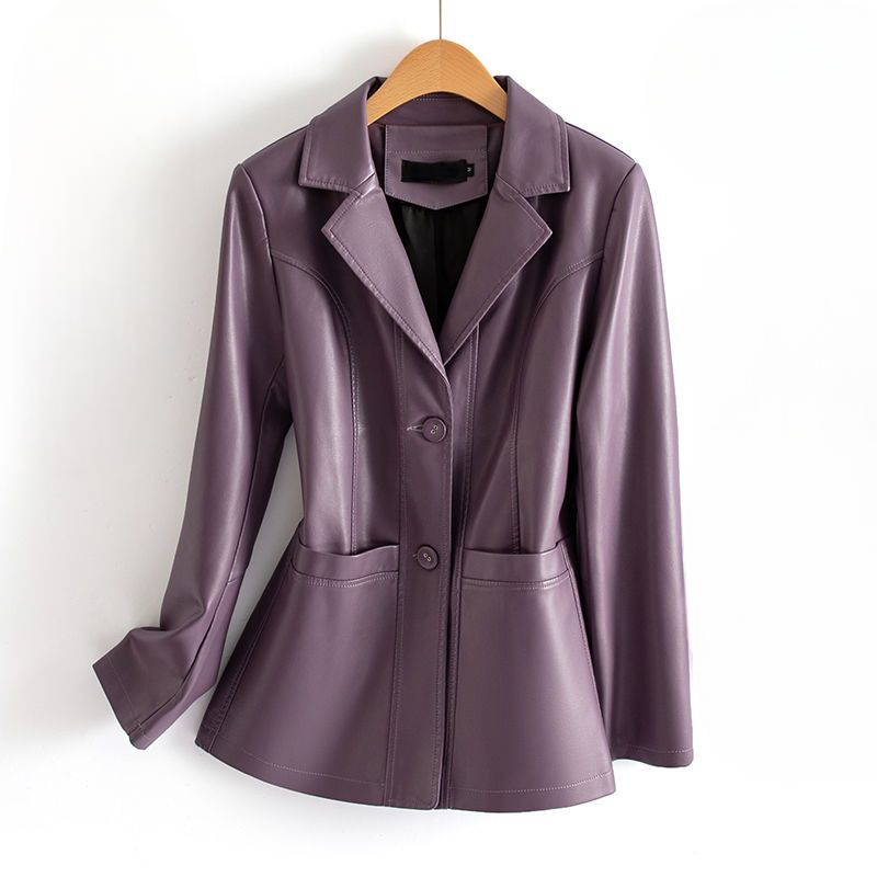 Faux-Leather Zip Moto Jacket