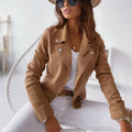 Faux-Suede Trucker Jacket