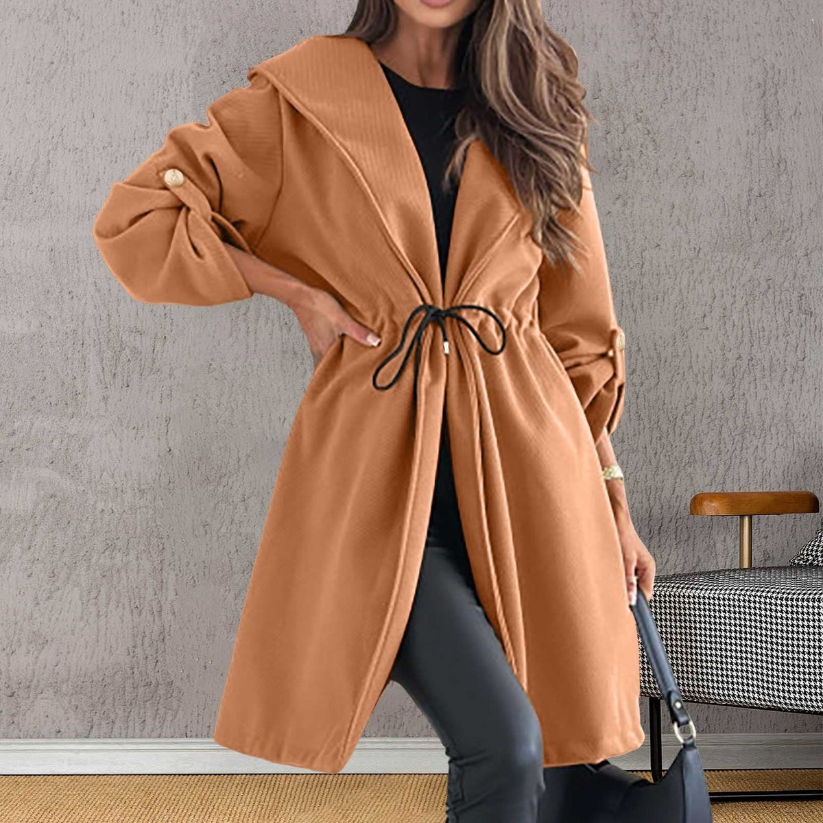 Rose Longline Lined Winter Overcoat