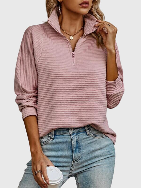 Quarter-Zip Knit Pullover