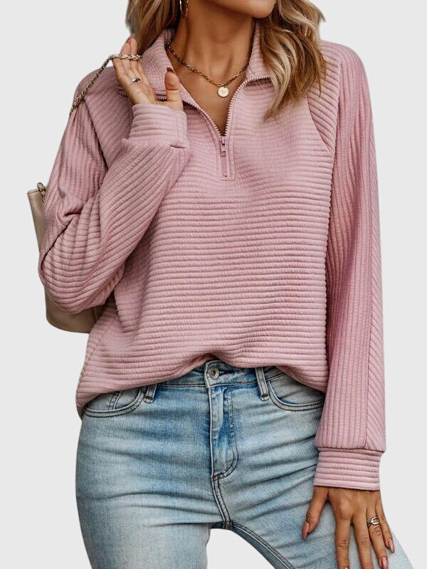 Quarter-Zip Knit Pullover