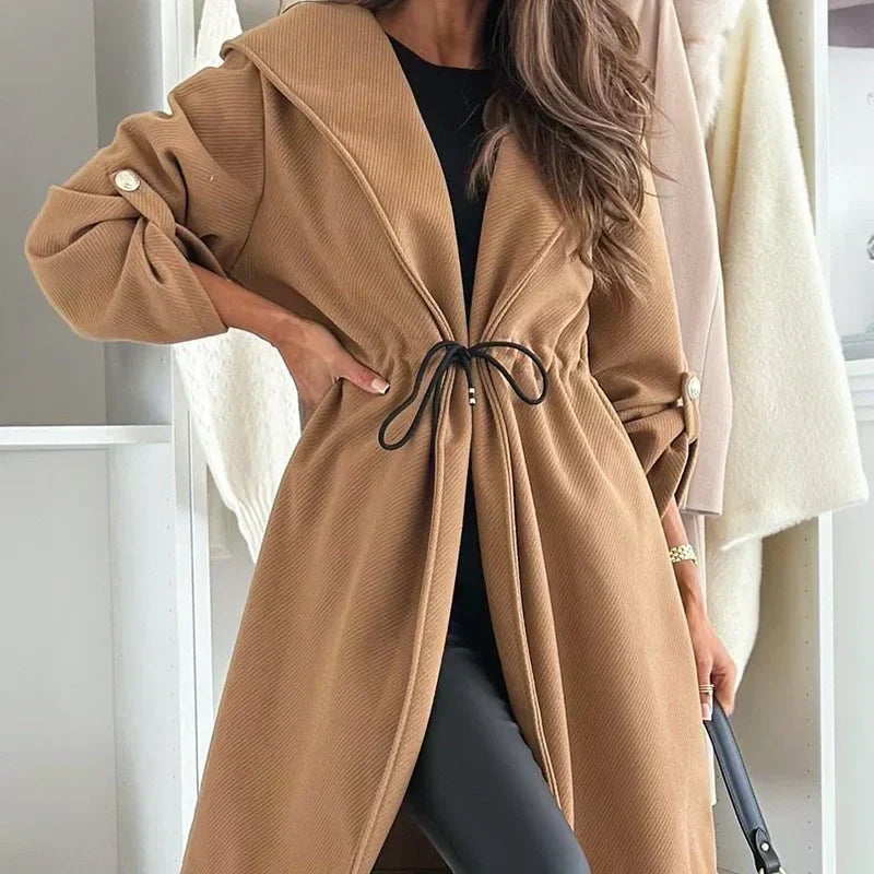 Relaxed Wool-Blend Coat