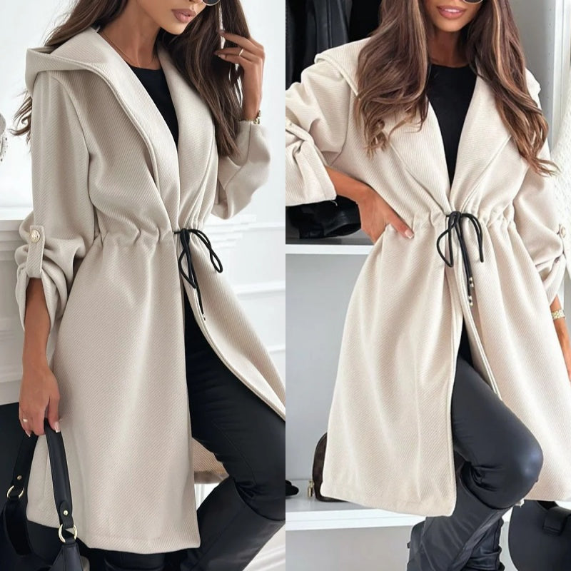 Relaxed Wool-Blend Coat