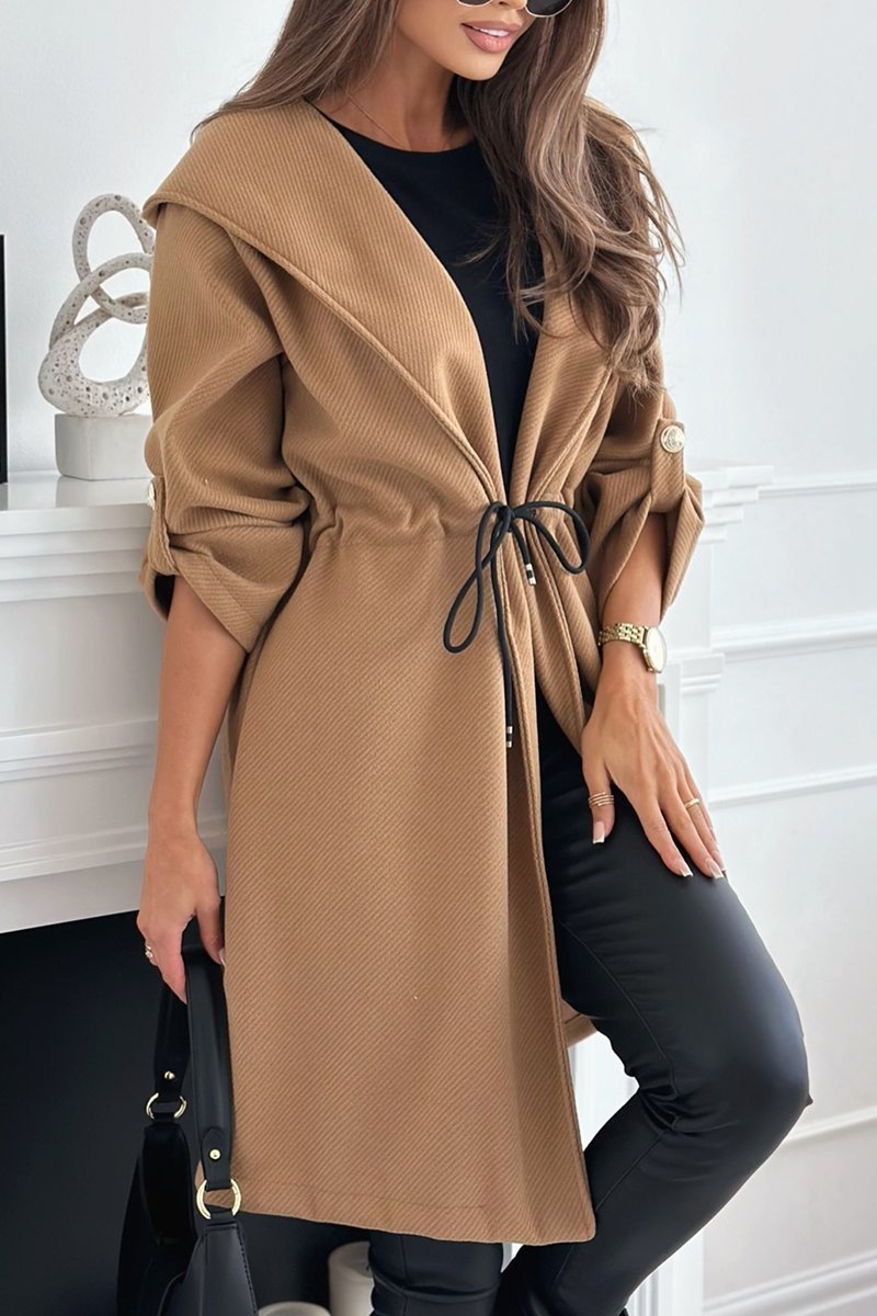 Relaxed Wool-Blend Coat