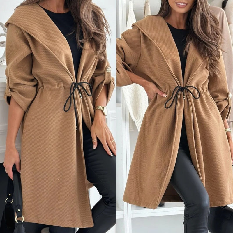 Relaxed Wool-Blend Coat