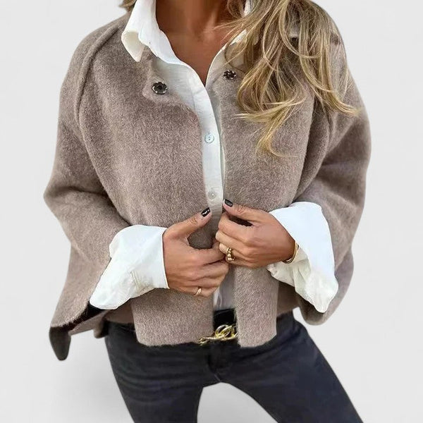 Tessa | Collared Button-Front Winter Jacket