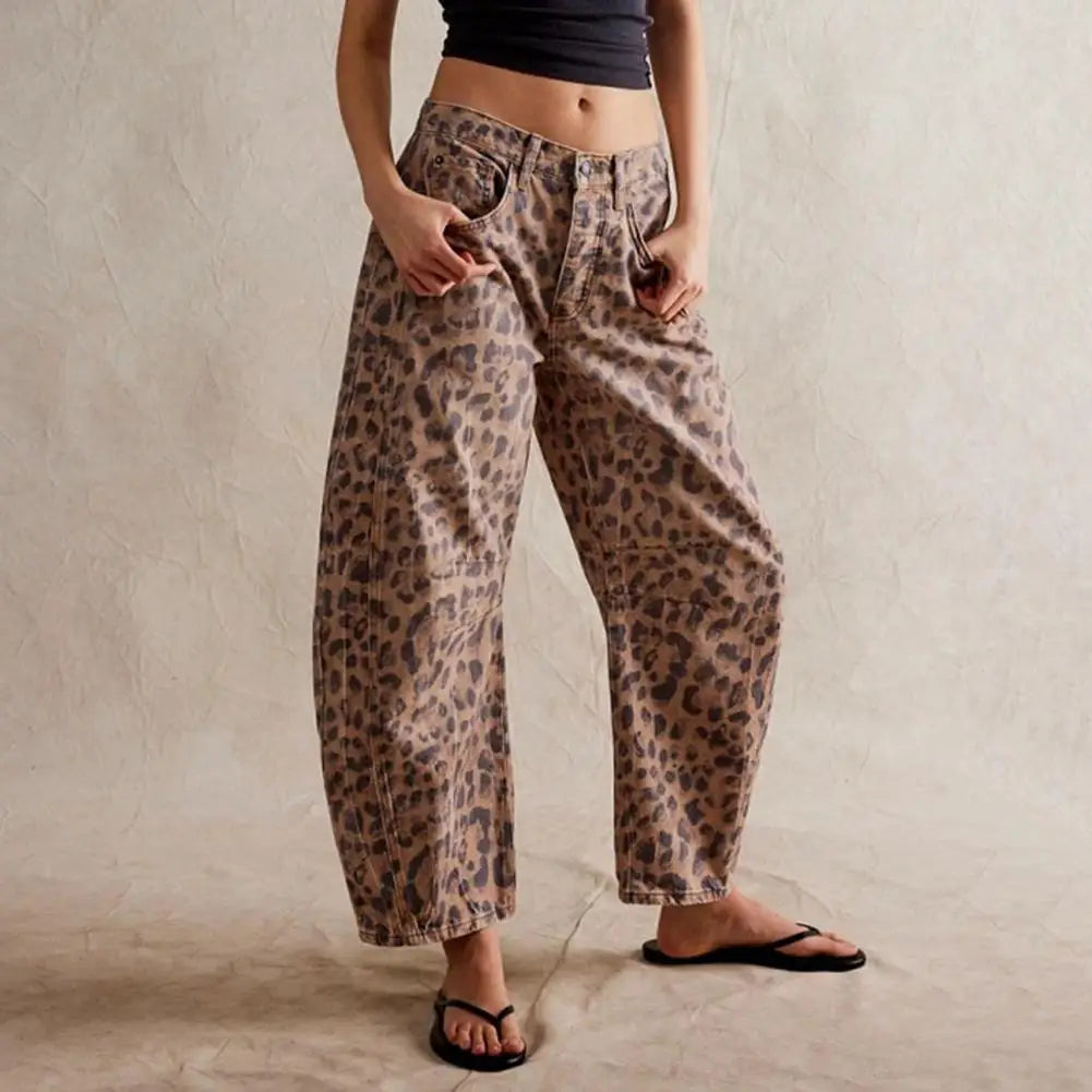 Relaxed Barrel-Leg Jeans