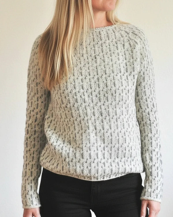 Clara | Textured Boat-Neck Knit Sweater, Relaxed Everyday Pullover