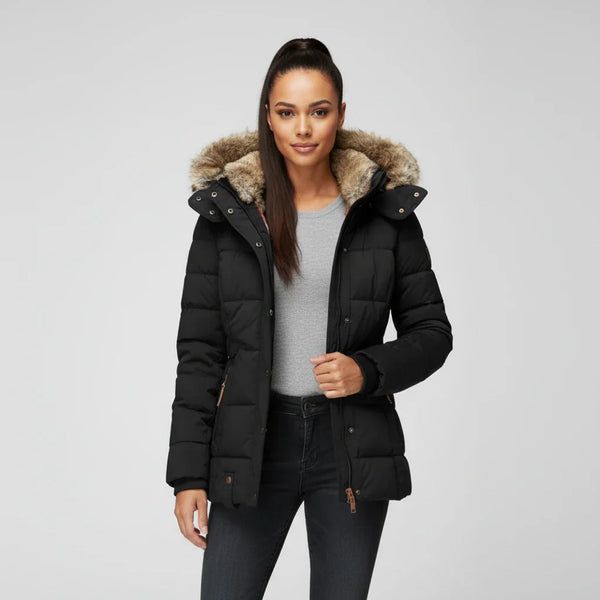 Clara | Hooded Quilted Puffer Winter Jacket